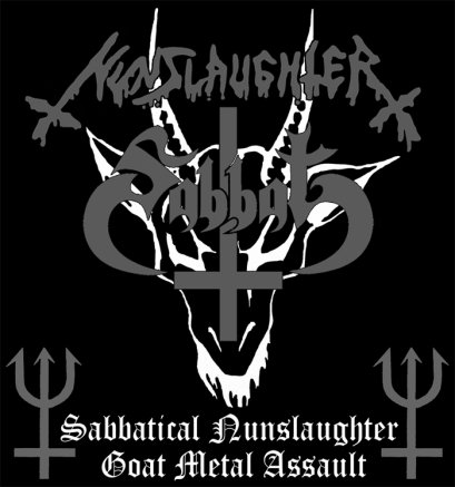SABBAT/NUNSLAUGHTER'Sabbatical Nunslaughter Goat Metal Assault' Split Tape.